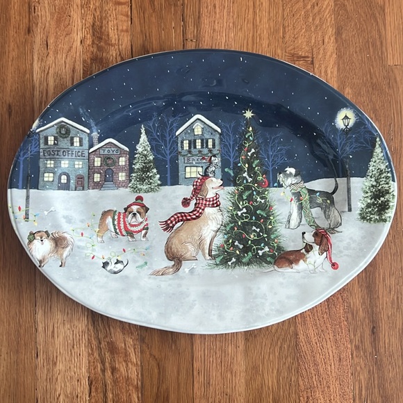 SET OF 4 HOLIDAY SERVING TRAYS - Picture 2 of 9